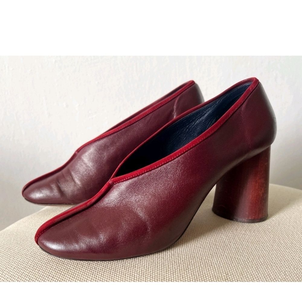 Vintage Mint Circa Early 90s BELLINI Ivory Leather Sculpted Heel Pumps sz.9/39 - Picture 5 of 10